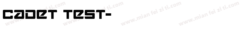 Cadet Test字体转换